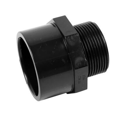 PVC Gewinde-Muffe grau, Klebemuffe x Gewinde